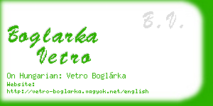 boglarka vetro business card